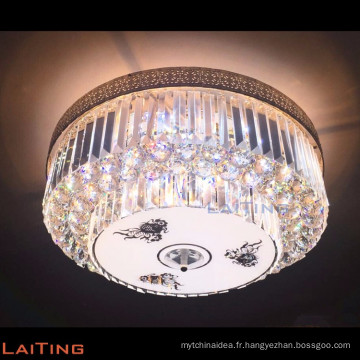 Nouveau moderne lumière fer pendentif lampe plafond suspendu cristal lustre lumières LT-58268